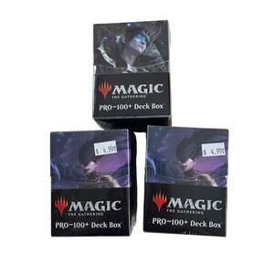 Ultra PRO Magic The Gathering PRO-100+ Deck Box 100+ Count Multicolor Lot Of 4